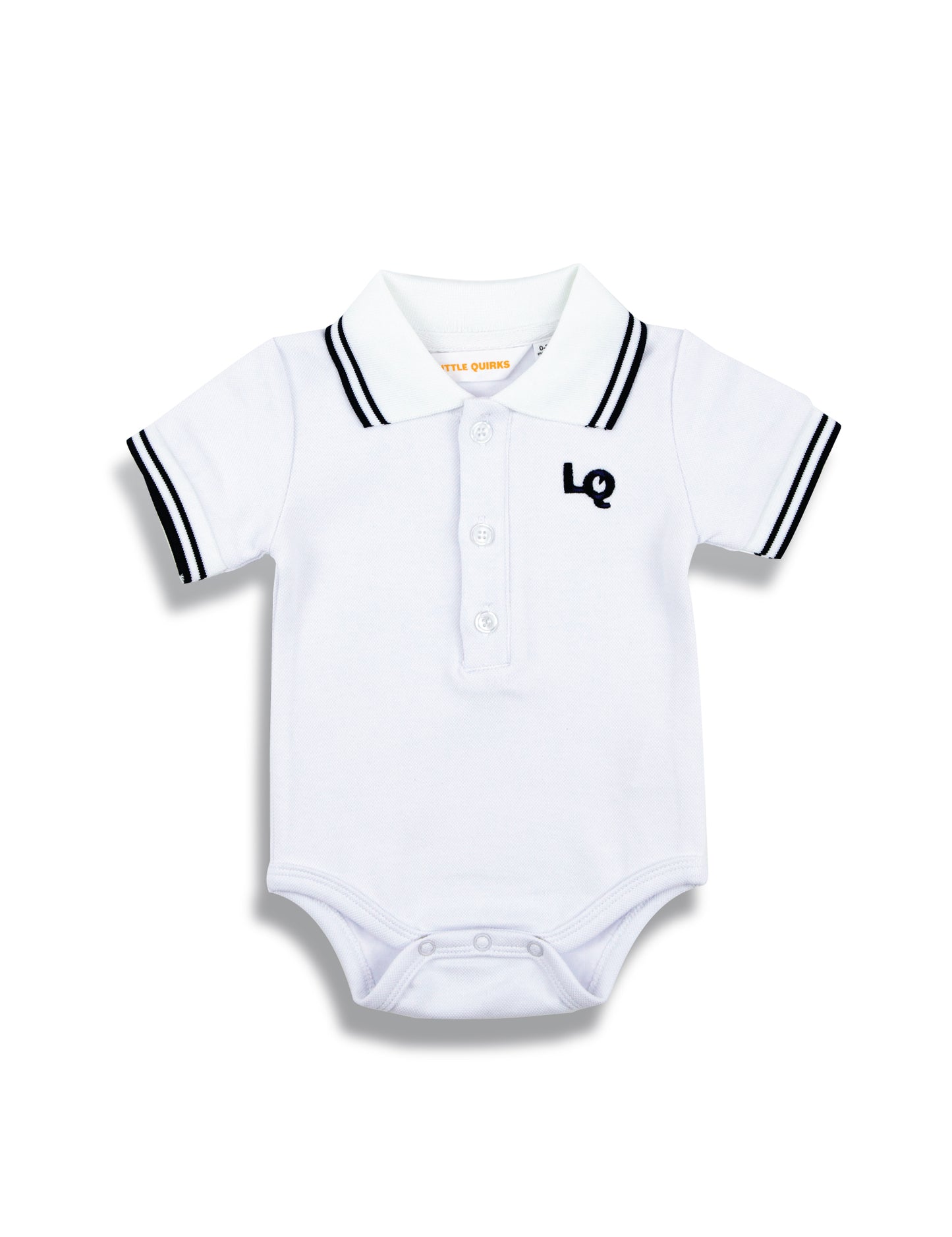 Organically Grown Cotton Polo Bodysuit