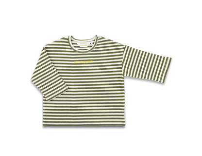 Moss Oversized Stripe Long sleeve T-shirt